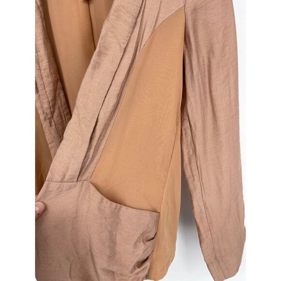 Silence & Noise Open Front Cardigan With Sheer Side Panels Size XS - Picture 3 of 7